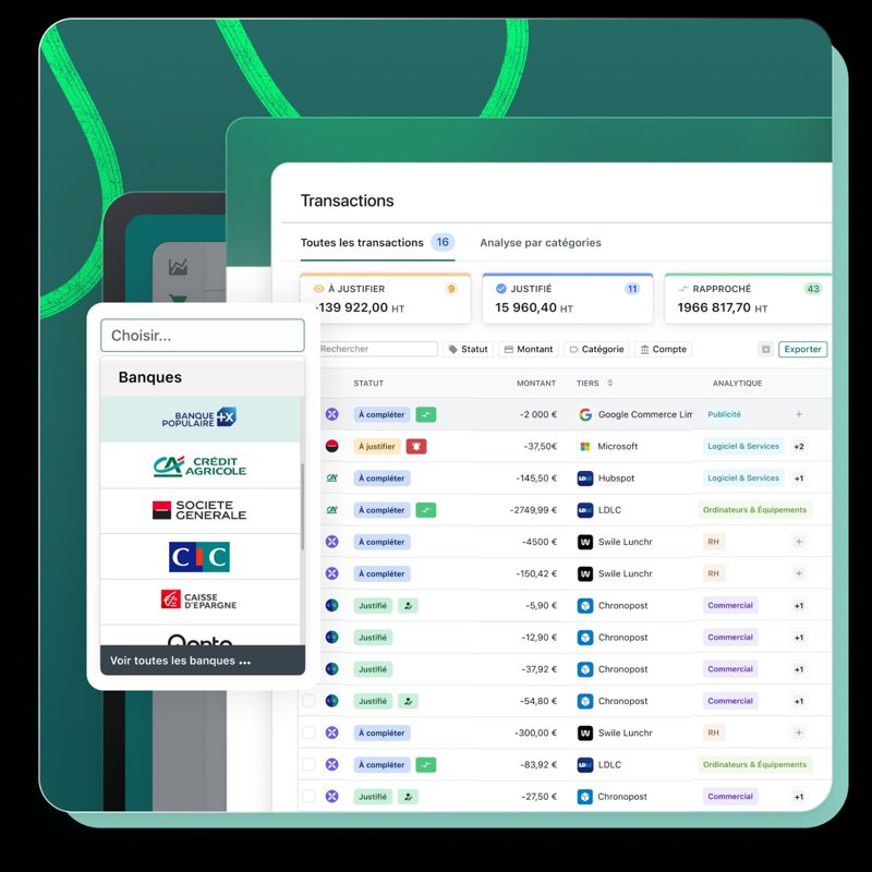 Pennylane : transactions bancaires synchronisées